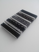 Грязезащитная алюминиевая решетка" ЕuroLux-St", вставка "Резина+Скребок+Ворс",  Высота изделия 18 мм, толщина профиля 1,2мм			 - gkeurolux.ru - Екатеринбург