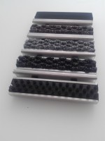 Грязезащитная алюминиевая решетка" ЕuroLux-St", вставка "Резина+Резина+Щётка",   Высота изделия 18 мм, толщина профиля 1,2мм			 - gkeurolux.ru - Екатеринбург