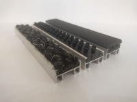 Грязезащитная алюминиевая решетка" ЕuroLux-ECO Light" без шумоизоляции, вставка "Ворс+Щётка+Резина" высота изделия 18 мм, толщина профиля 1,0 мм  - gkeurolux.ru - Екатеринбург