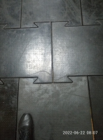 РЕЗИНОВОЕ НАПОЛЬНОЕ ПОКРЫТИЕ высотой 30 мм, размер 500*500 мм, замок  "Ласточкин Хвост" - gkeurolux.ru - Екатеринбург