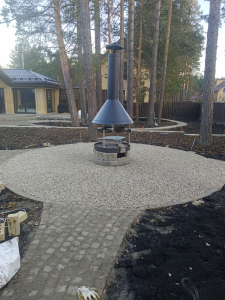 Каменный ковёр из морской гальки (работа + материалы) - gkeurolux.ru - Екатеринбург